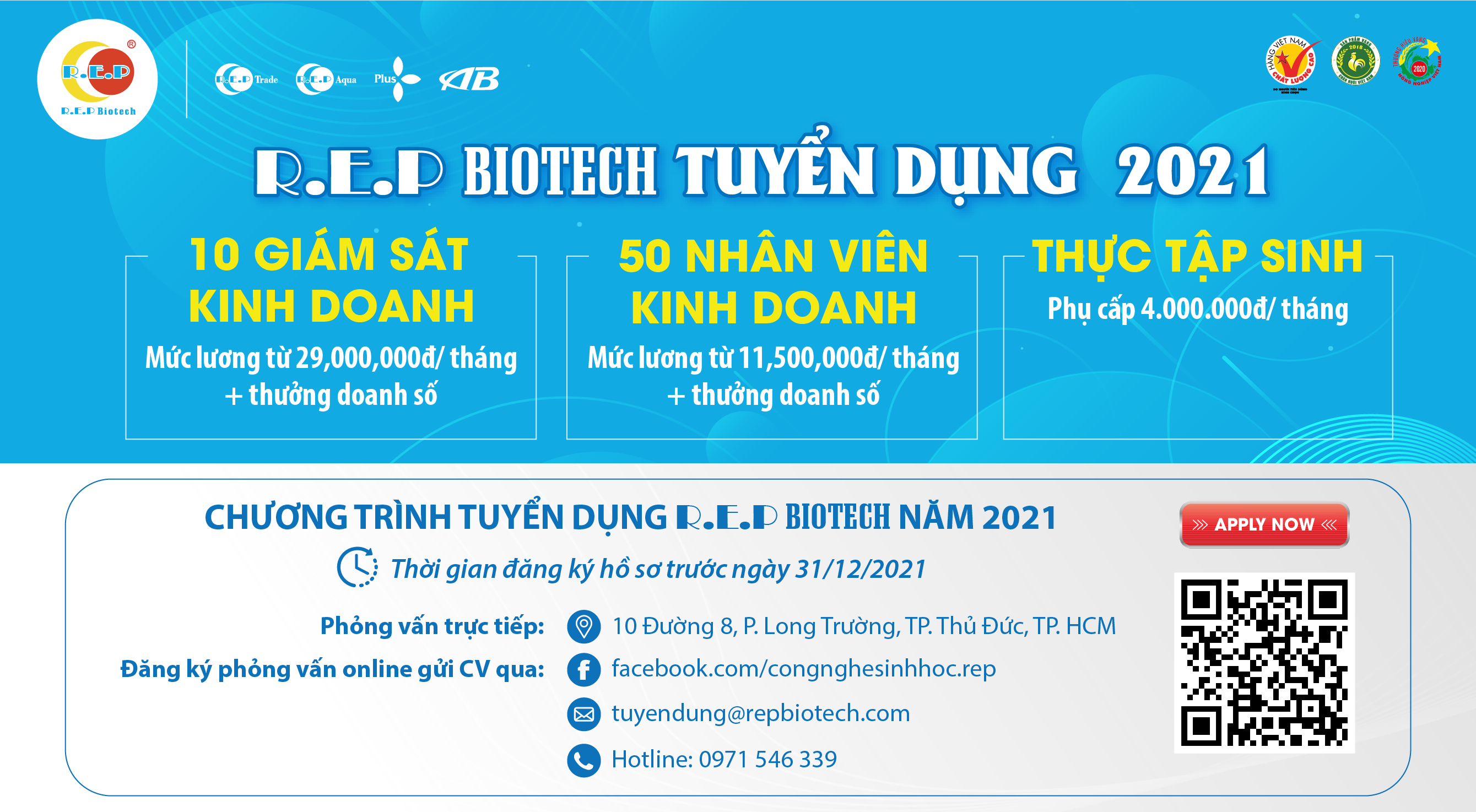 TUYỂN DỤNG 6 THÁNG CUỐI NĂM 2021