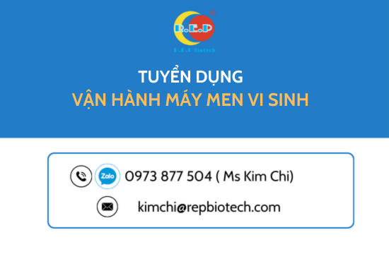 NHÂN VIÊN VẬN HÀNH MEN VI SINH