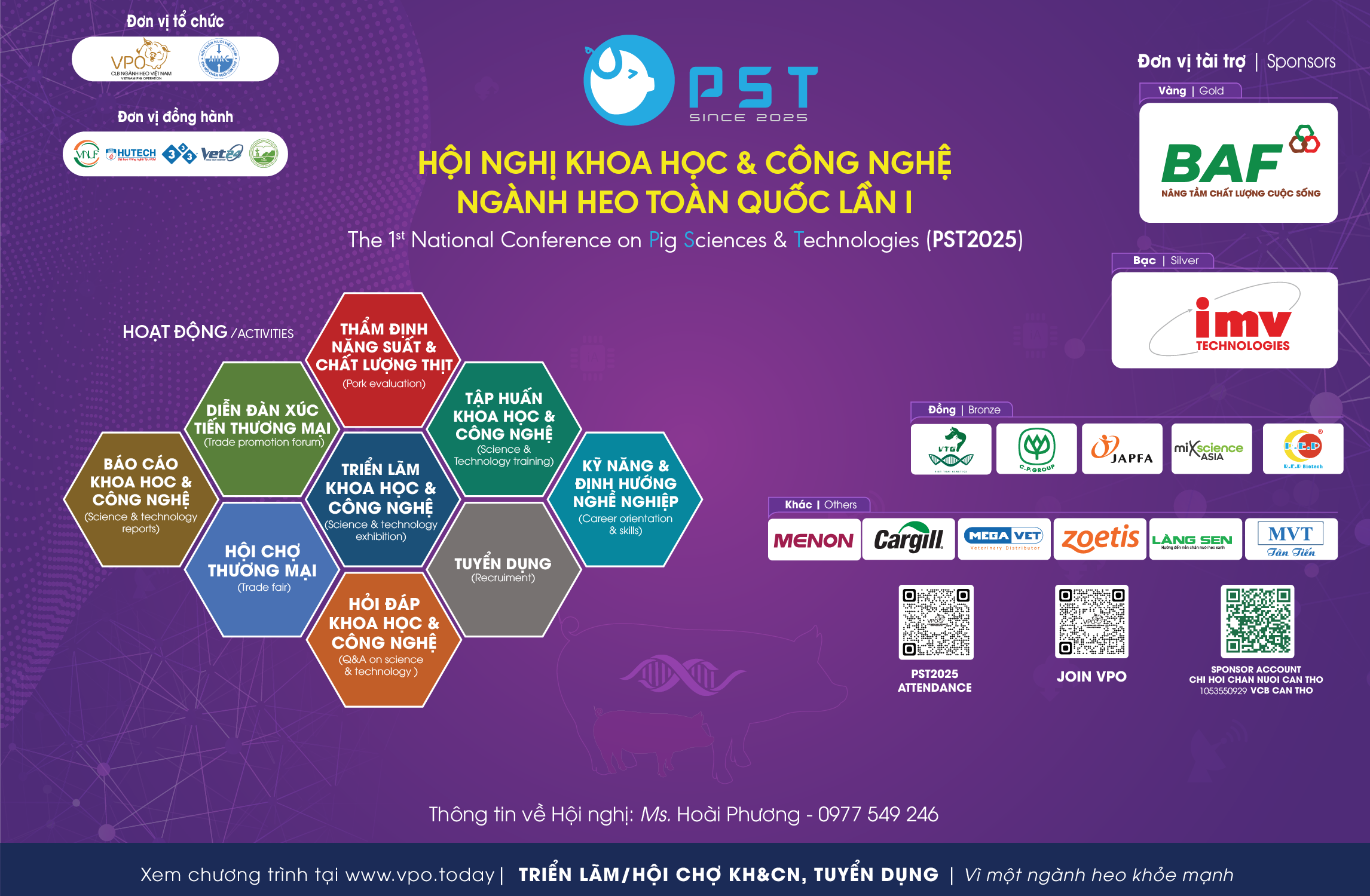 HỘI NGHỊ KHOA HỌC & CÔNG NGHỆ NGÀNH HEO TOÀN QUỐC - PST LẦN THỨ NHẤT